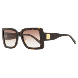 womens rectangular sunglasses 711s 223 dark havana 54mm