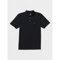 banger short sleeve polo shirt - tinted black