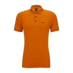 slim-fit polo shirt in structured jersey