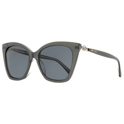 womens cat eye sunglasses rua /g mf7ir pearled gray 56mm
