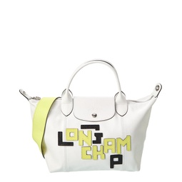 le pliage cuir lgp small leather short handle tote