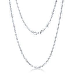 diamond cut franco chain 2.5mm sterling silver 36 necklace