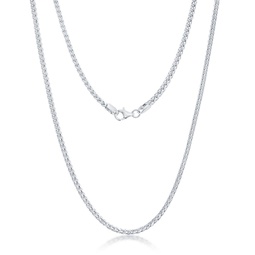 diamond cut franco chain 2.5mm sterling silver or gold plated over sterling silver 20 necklace