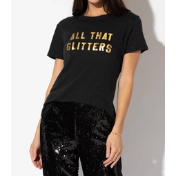 all that glitters classic tee in black