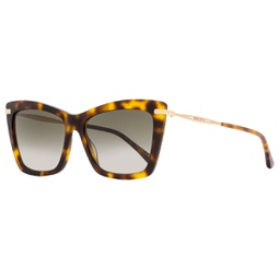 womens rectangular sunglasses sady 086ha havana/gold 56mm