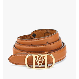 mode travia sliding buckle reversible belt in embossed leather
