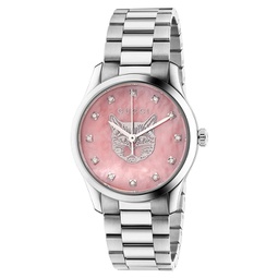 womens pink dial watch