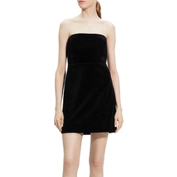 womens stretch velvet cocktail and party dress