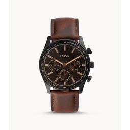 mens sullivan multifunction, black-tone stainless steel watch