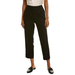 flannel high waisted wool-blend pant