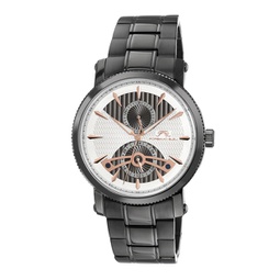 russel mens multi function silver and grey watch