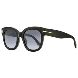 womens square sunglasses tf613 beatrix-02 01c black 52mm
