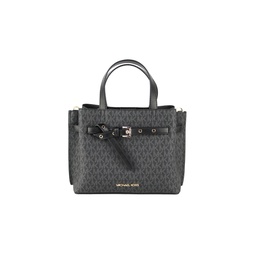 emilia small signature pvc satchel crossbody handbag womens purse