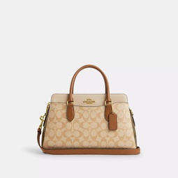 darcie carryall in blocked signature canvas