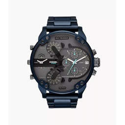 mens mr. daddy 2.0 chronograph, blue-tone stainless steel watch