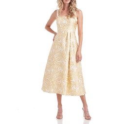 womens jacquard sleeveless cocktail and party dress