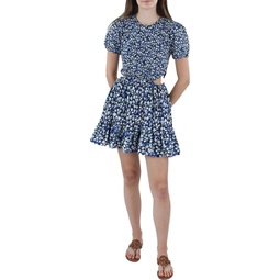 bethany womens cutout short mini dress