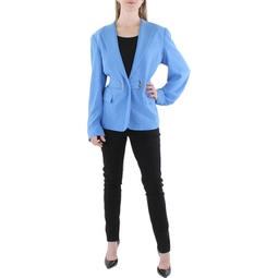 womens business office one-button blazer