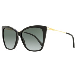 womens butterfly sunglasses seba 8079o black/gold 58mm