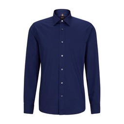 relaxed-fit shirt in washed italian satin