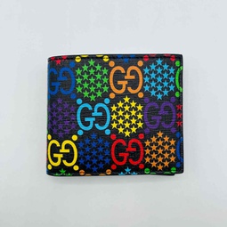 unisex gg supreme psychedelic bi-fold wallet