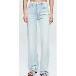comfort stretch high rise loose jean in vapor wave