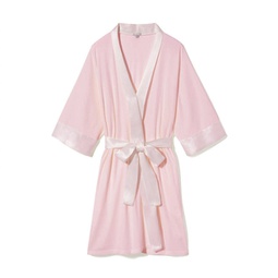 shala rib knit camono robe in blush