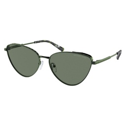 womens cortez 59mm amazon green sunglasses mk1140-18943h-59