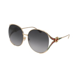 gg0225/s w oval sunglasses
