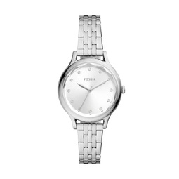 outlet womens laney three-hand, stainless steel watch