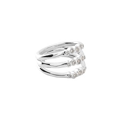 stardust silver 0.42 ct. tw. diamond ring