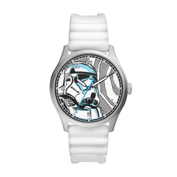unisex special edition star wars stormtrooper three-hand, stainless steel watch