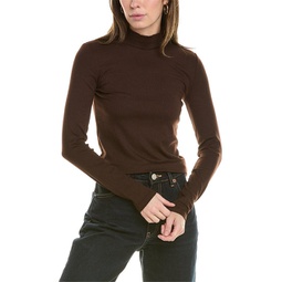ribbed mock neck top