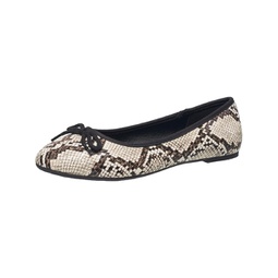 diana womens faux leather snake print ballet flats