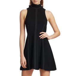 angie dress in black/ivory