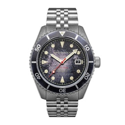 Mens Wreck Automatic Solid Stainless Steel Bracelet Watch 44mm