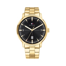 Mens Gold Plated Stainless Steel Bracelet Watch 44mm Created For Macys