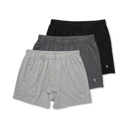 Mens 3-pack Classic Stretch Knit Boxers