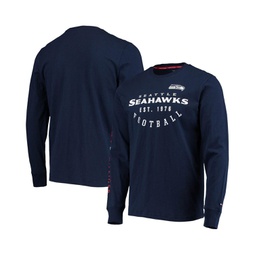 Mens College Navy Seattle Seahawks Peter Long Sleeve T-shirt