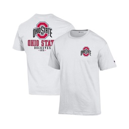 Mens White Ohio State Buckeyes Team Stack 2-Hit T-shirt
