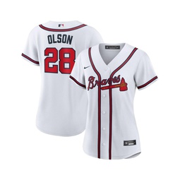 Womens Matt Olson White Atlanta Braves Home Replica Player Jersey
