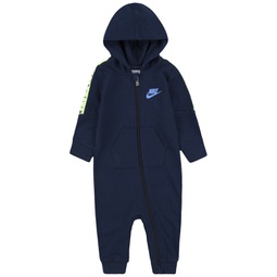 Baby Boys Futura Taping Long Sleeve Hooded Coverall