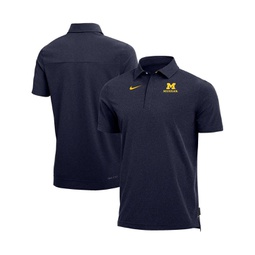 Mens Heathered Navy Michigan Wolverines 2022 Coaches Performance Polo Shirt