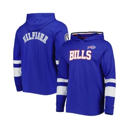 Mens Royal White Buffalo Bills Alex Long Sleeve Hoodie T-shirt