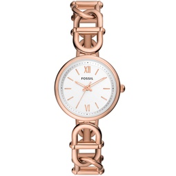 Womens Carlie Three-Hand Rose Gold-Tone Stainless Steel Watch 30mm