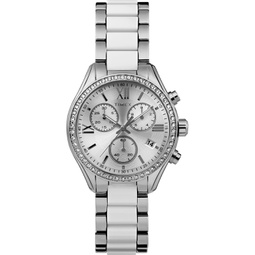 Womens Quartz Analog Premium Dress Alloy Silver-Tone Watch 38mm