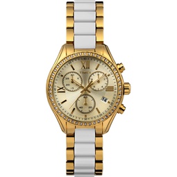 Womens Quartz Analog Premium Dress Alloy Gold-Tone Watch 38mm