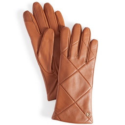 Womens Quilted Leather Gloves