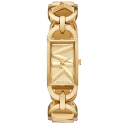 Womens Empire Quartz Three-Hand Gold-Tone Stainless Steel Watch 20X30mm