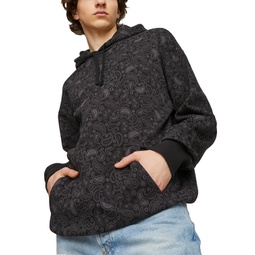 Mens Paisley Luxe Jacquard Pullover Hoodie